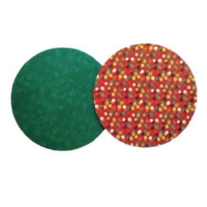 Capa de Souplat Verde e Vermelho Estampado